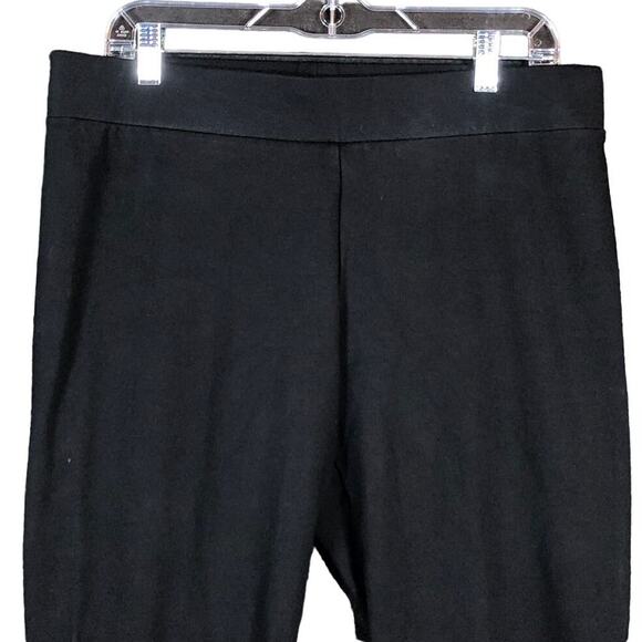 cAbi Womens Pants Black Pull On Leggings Back Calf Zip Skinny Work Casual L - Picture 1 of 11